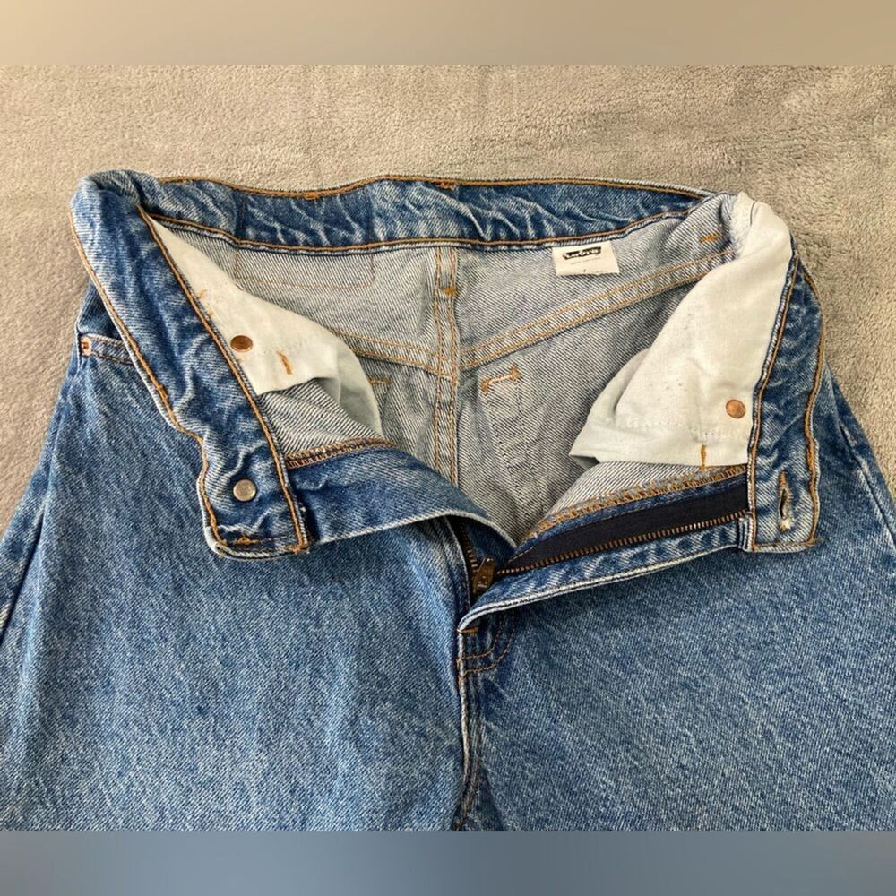 Vintage Levi's 17512-0291 Jeans Womens 7 High Rise Taper Leg 90s USA Made - Picture 6 of 11